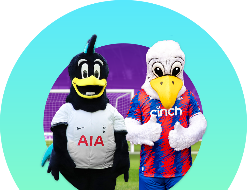 An image showing two mascots